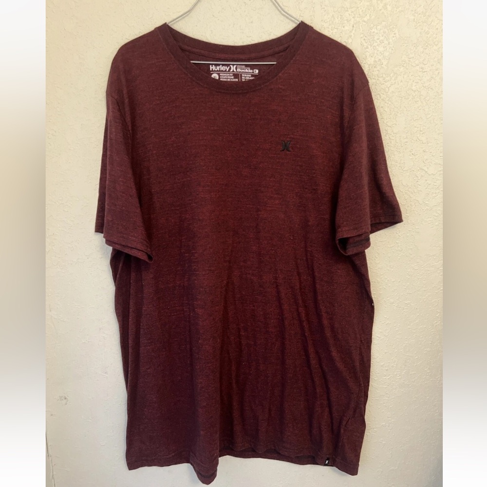 Hurley Men's Burgundy Short Sleeve Tee